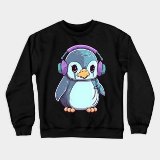 Penguin Headphones Crewneck Sweatshirt